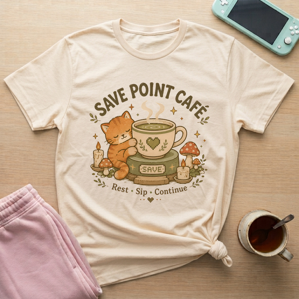Save Point Cafe T-Shirt - Save Point Cafe_natural
