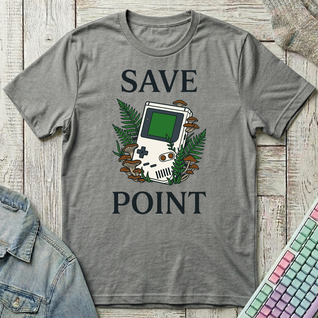 Save Point T-Shirt - Save Point_graphite_heather