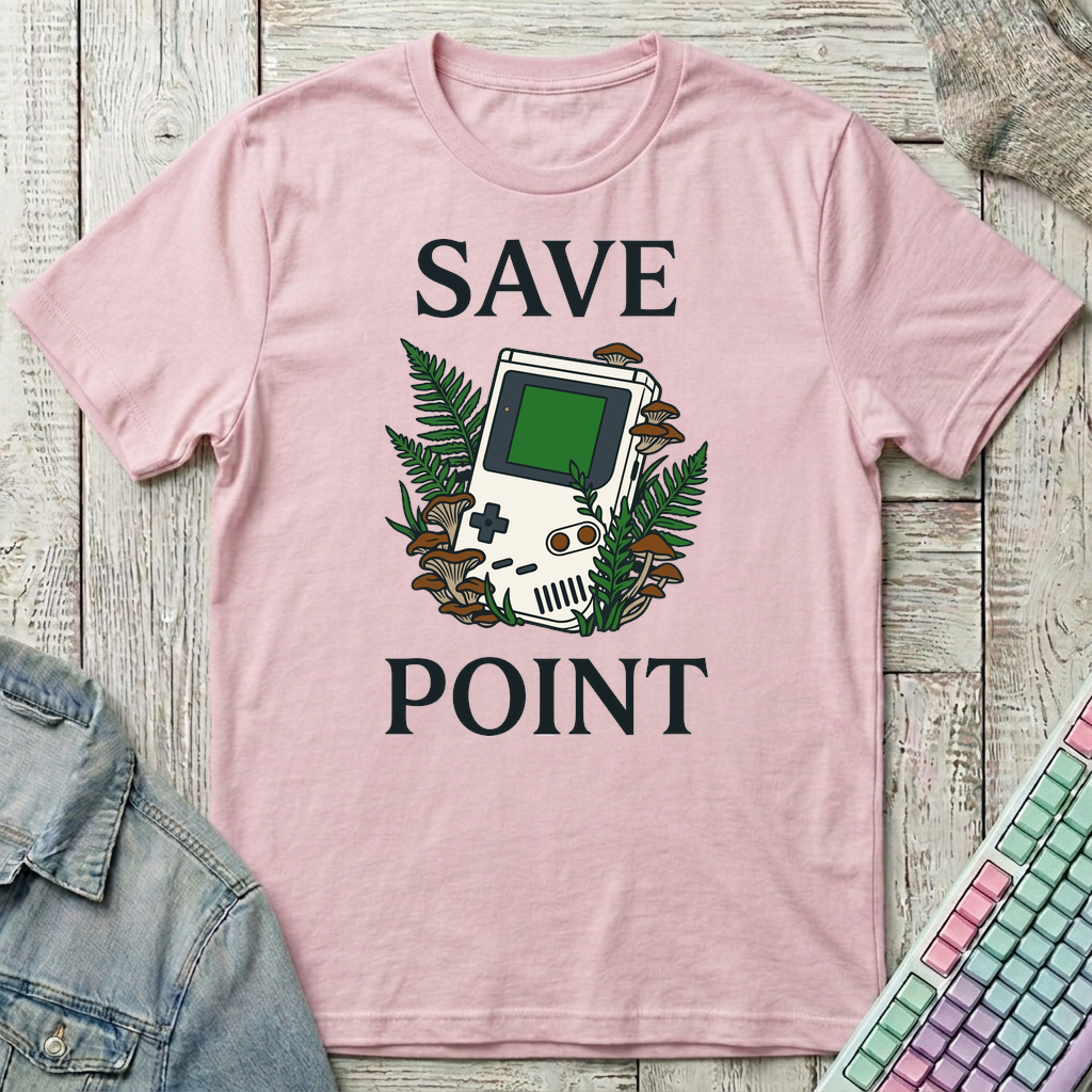 Save Point T-Shirt - Save Point_light_pink