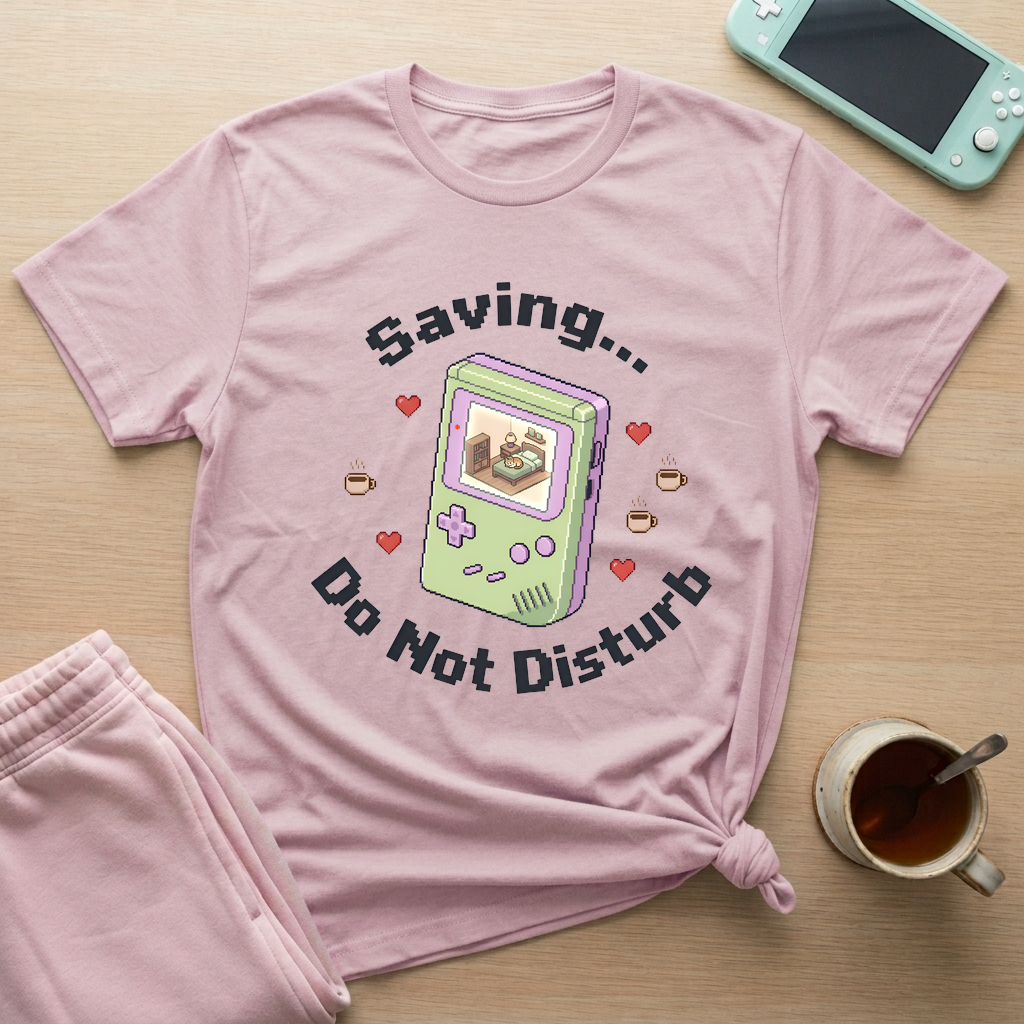 Saving Do Not Disturb T-Shirt - Saving Do Not Disturb_light_pink