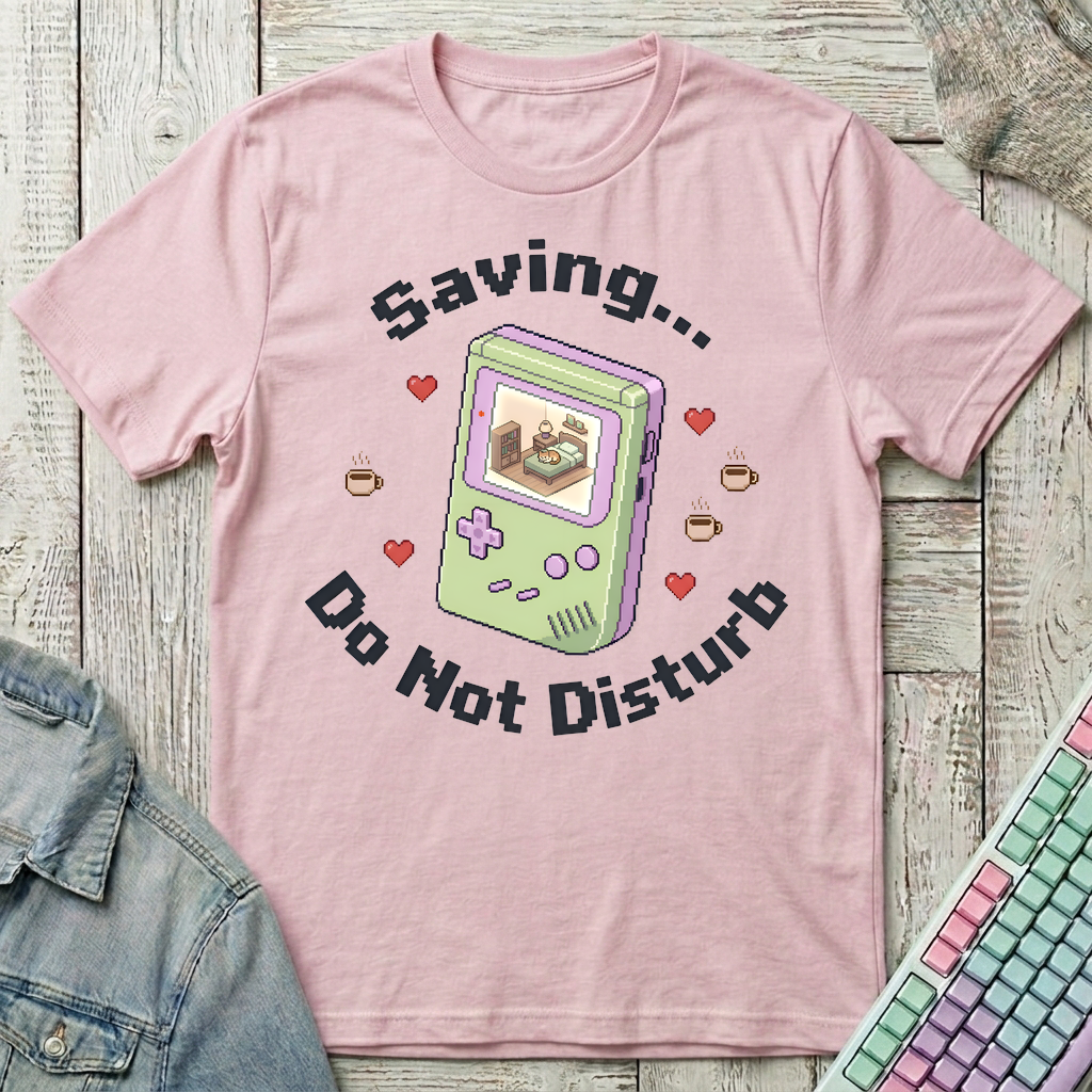 Saving Do Not Disturb T-Shirt - Saving Do Not Disturb_light_pink