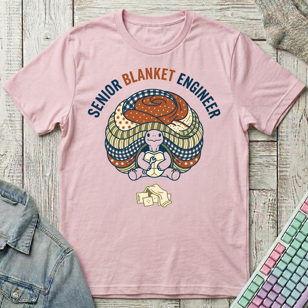 Senior Blanket Engineer T-Shirt - Senior Blanket Engineer_light_pink