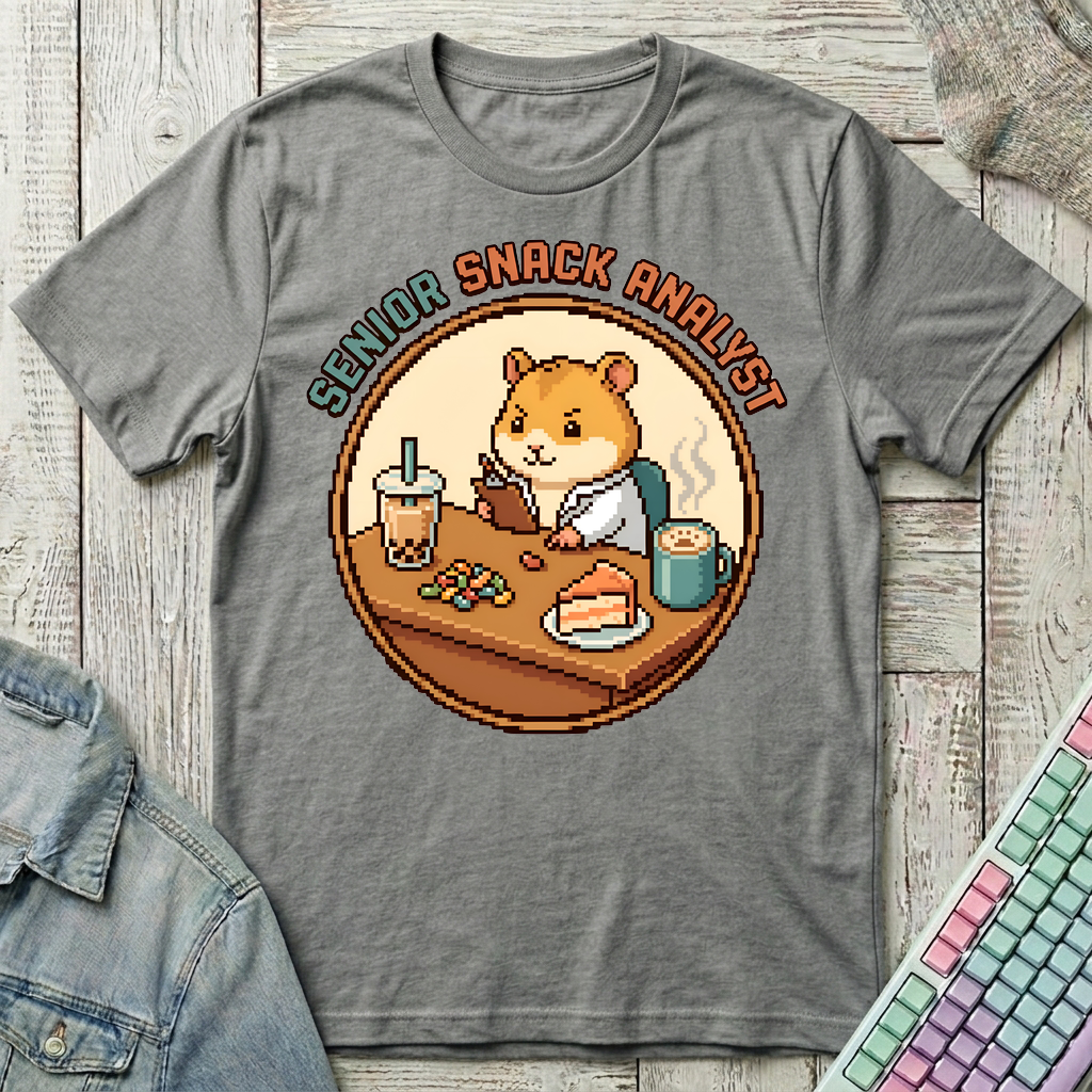Senior Snack Analyst T-Shirt - Senior Snack Analyst_graphite_heather