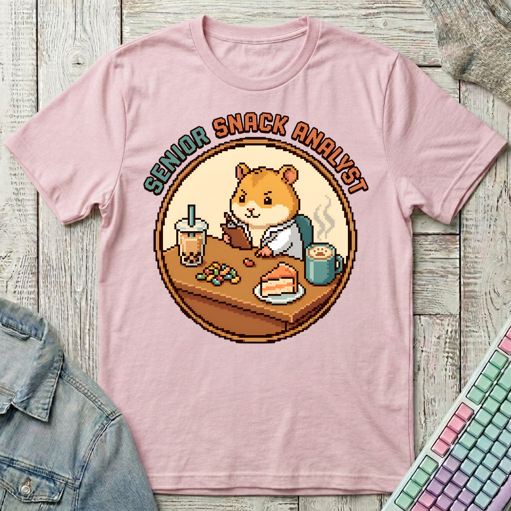 Senior Snack Analyst T-Shirt - Senior Snack Analyst_light_pink