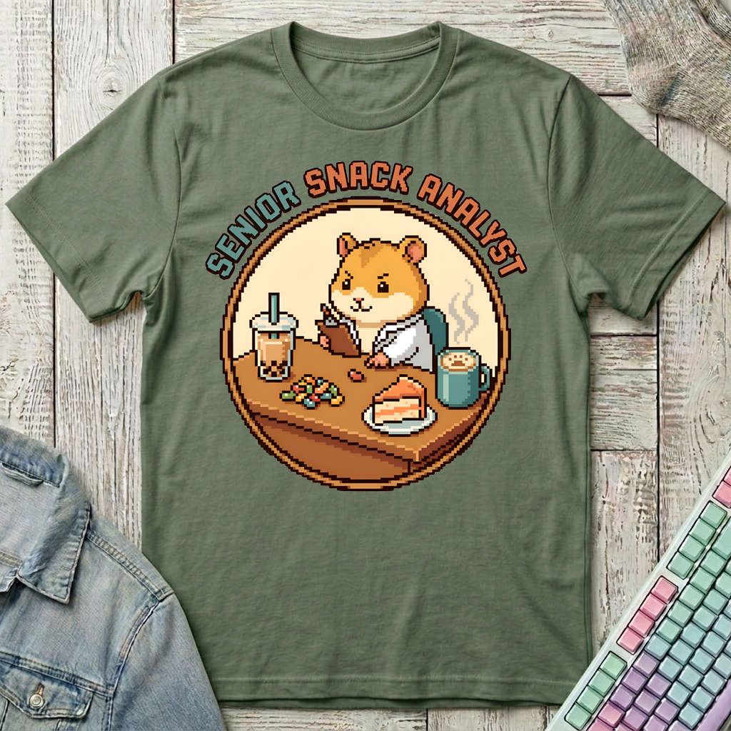 Senior Snack Analyst T-Shirt - Senior Snack Analyst_military_green