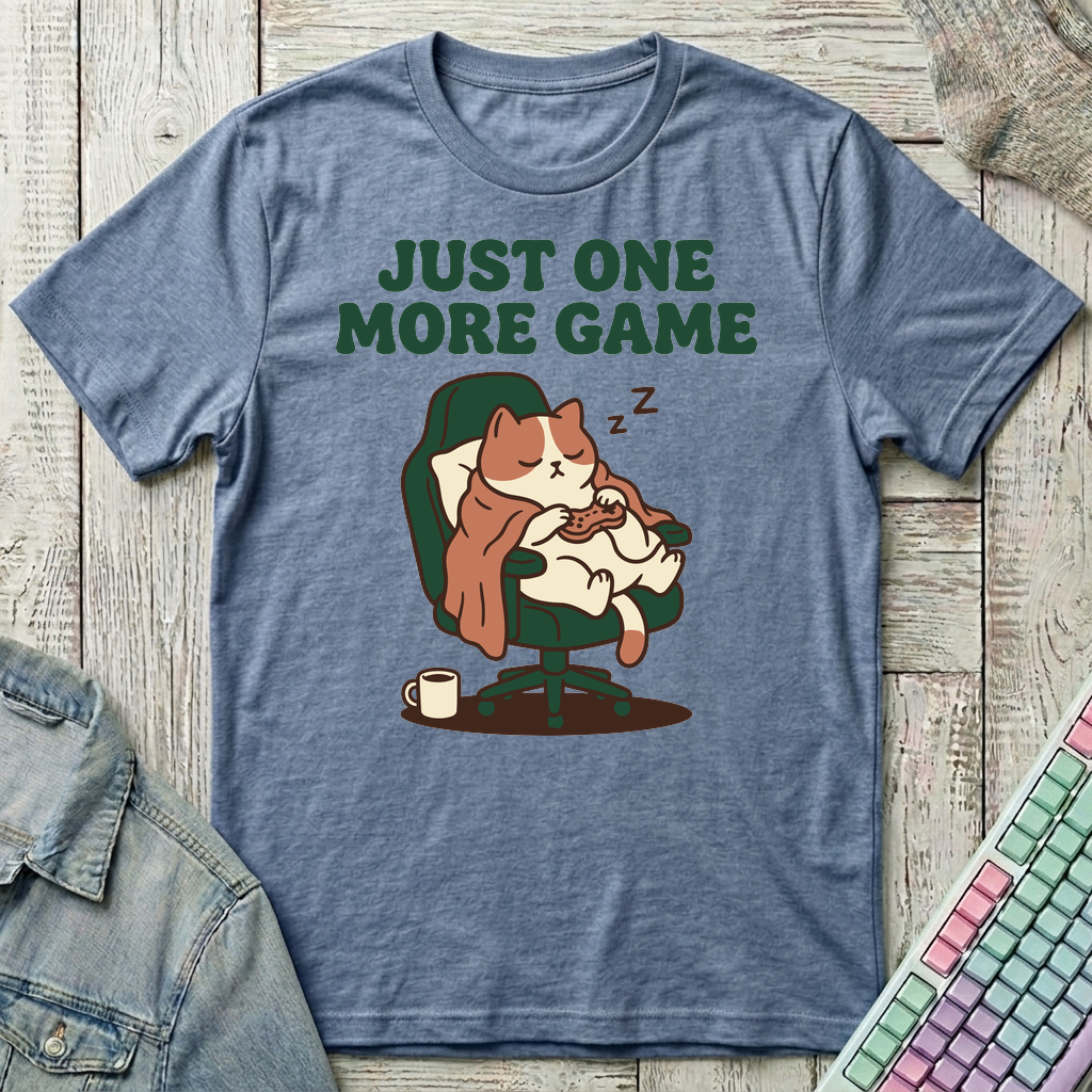 Sleepy Gamer T-Shirt - Sleepy Gamer_heather_indigo