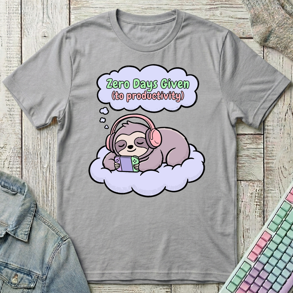 Sloth Productivity T-Shirt - Sloth Productivity_sport_grey
