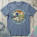 Slow Gaming Sloth T-Shirt - Slow Gaming Sloth_heather_indigo