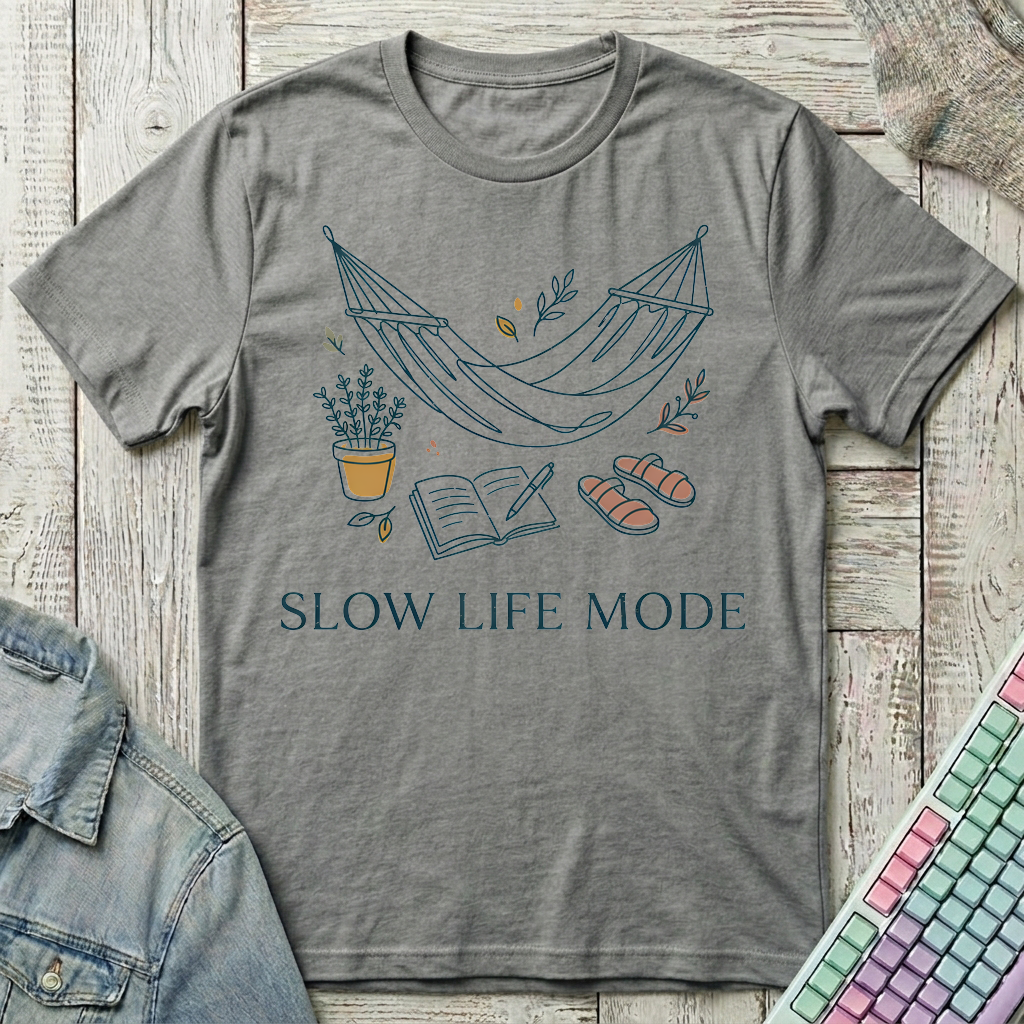 Slow Life Mode T-Shirt - Slow Life Mode_graphite_heather