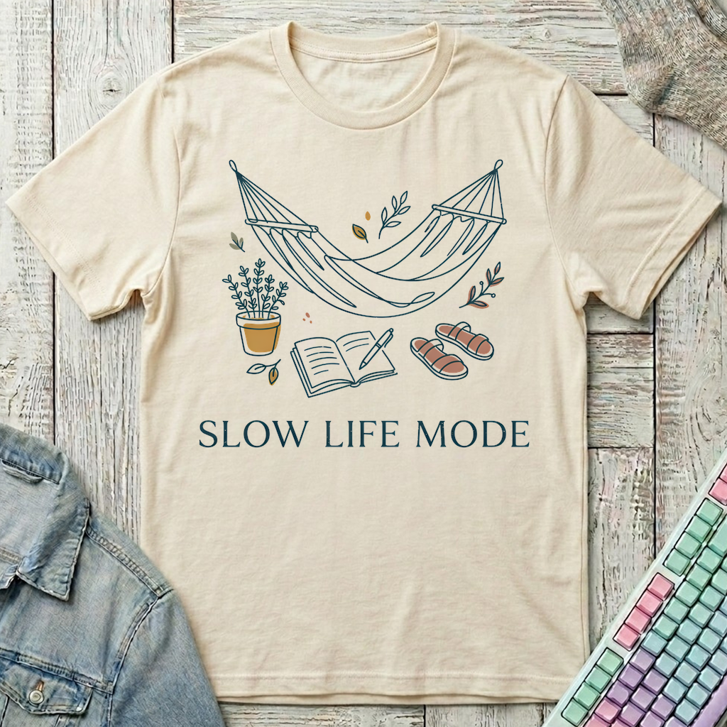 Slow Life Mode T-Shirt - Slow Life Mode_natural
