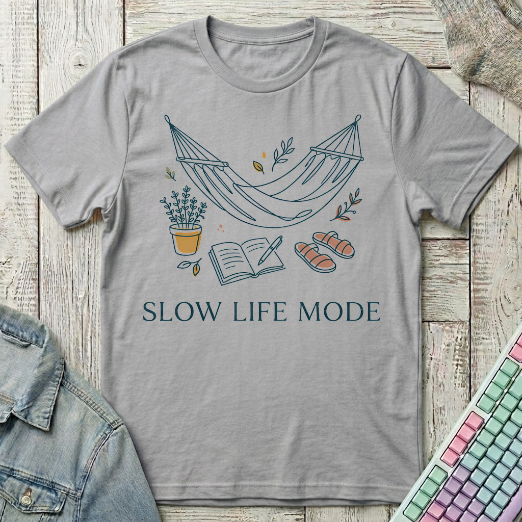 Slow Life Mode T-Shirt - Slow Life Mode_sport_grey