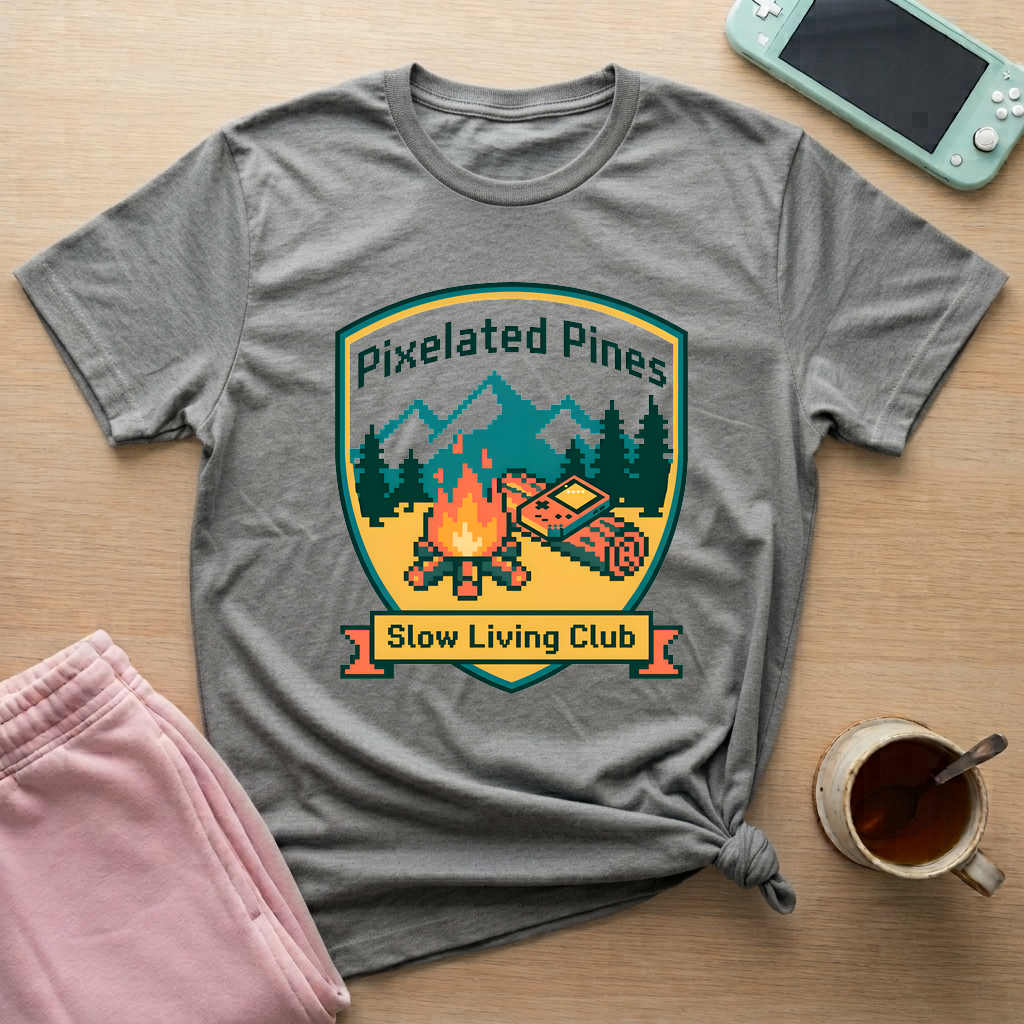 Slow Living Club T-Shirt - Slow Living Club_graphite_heather