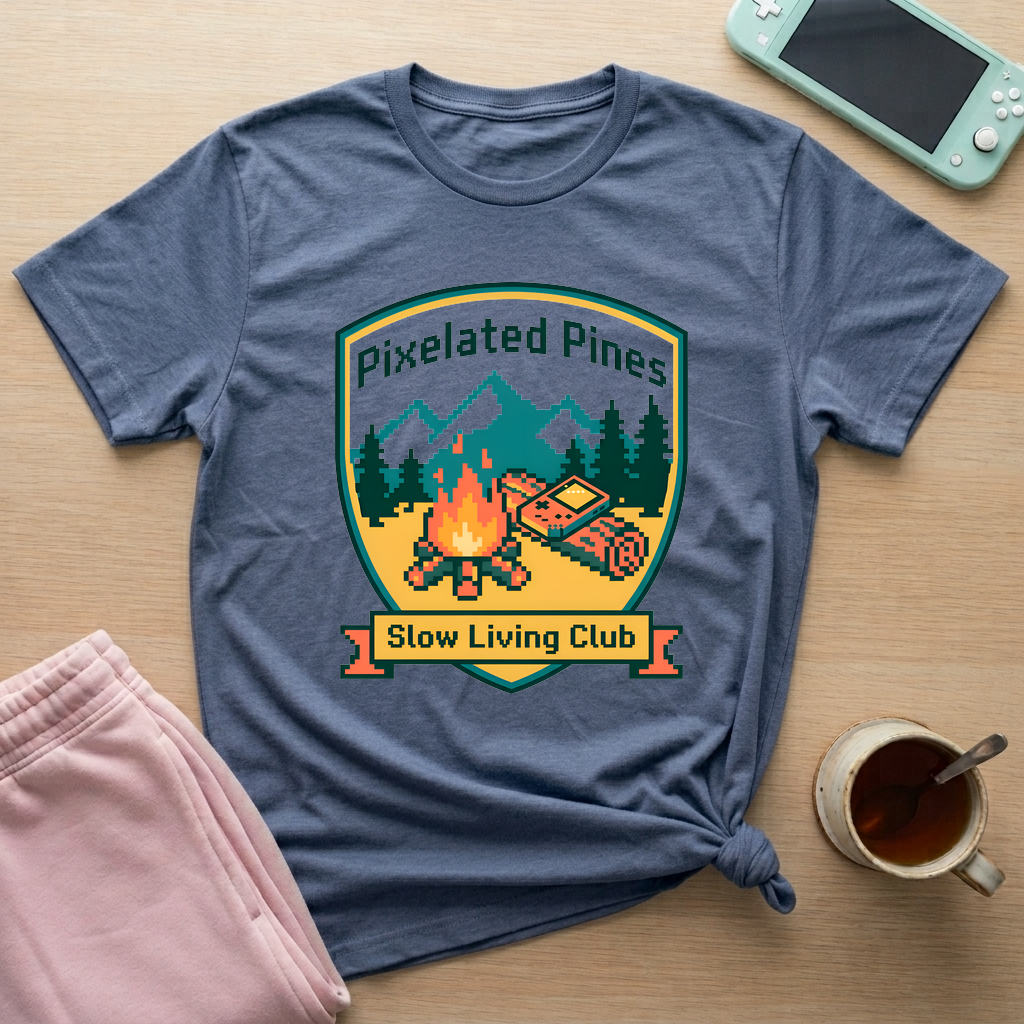 Slow Living Club T-Shirt - Slow Living Club_heather_indigo