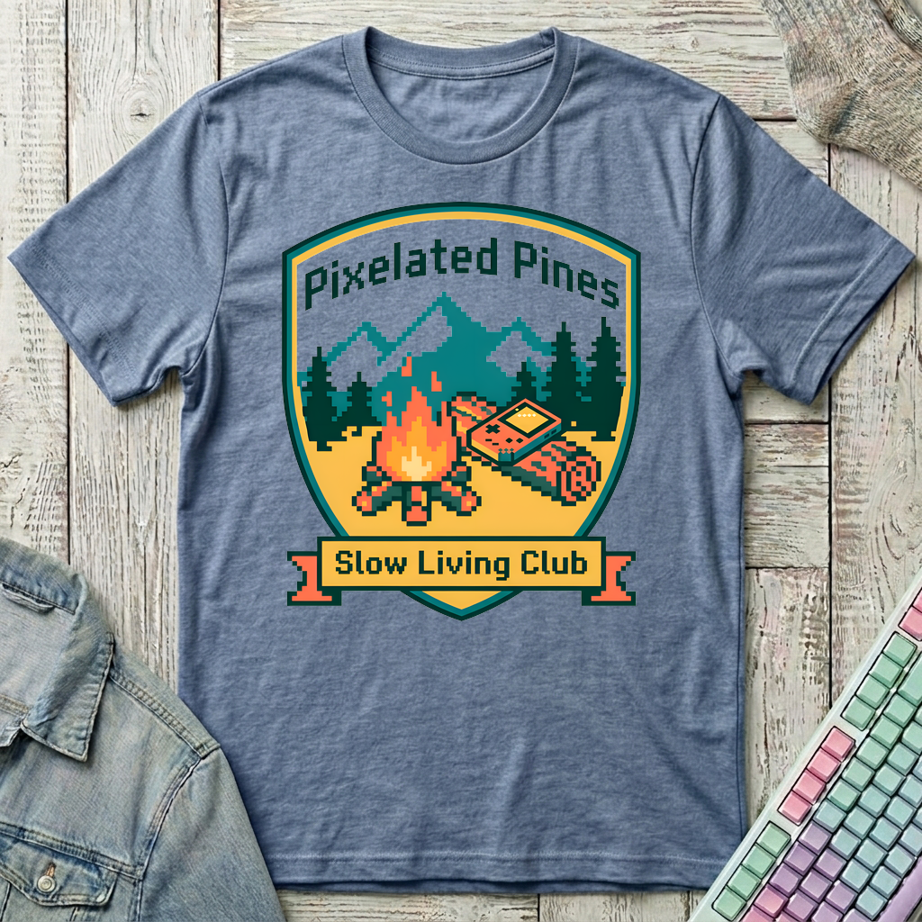 Slow Living Club T-Shirt - Slow Living Club_heather_indigo