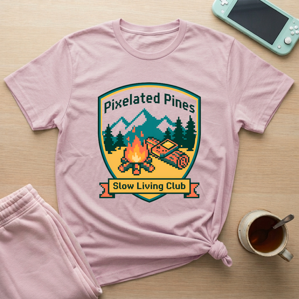 Slow Living Club T-Shirt - Slow Living Club_light_pink