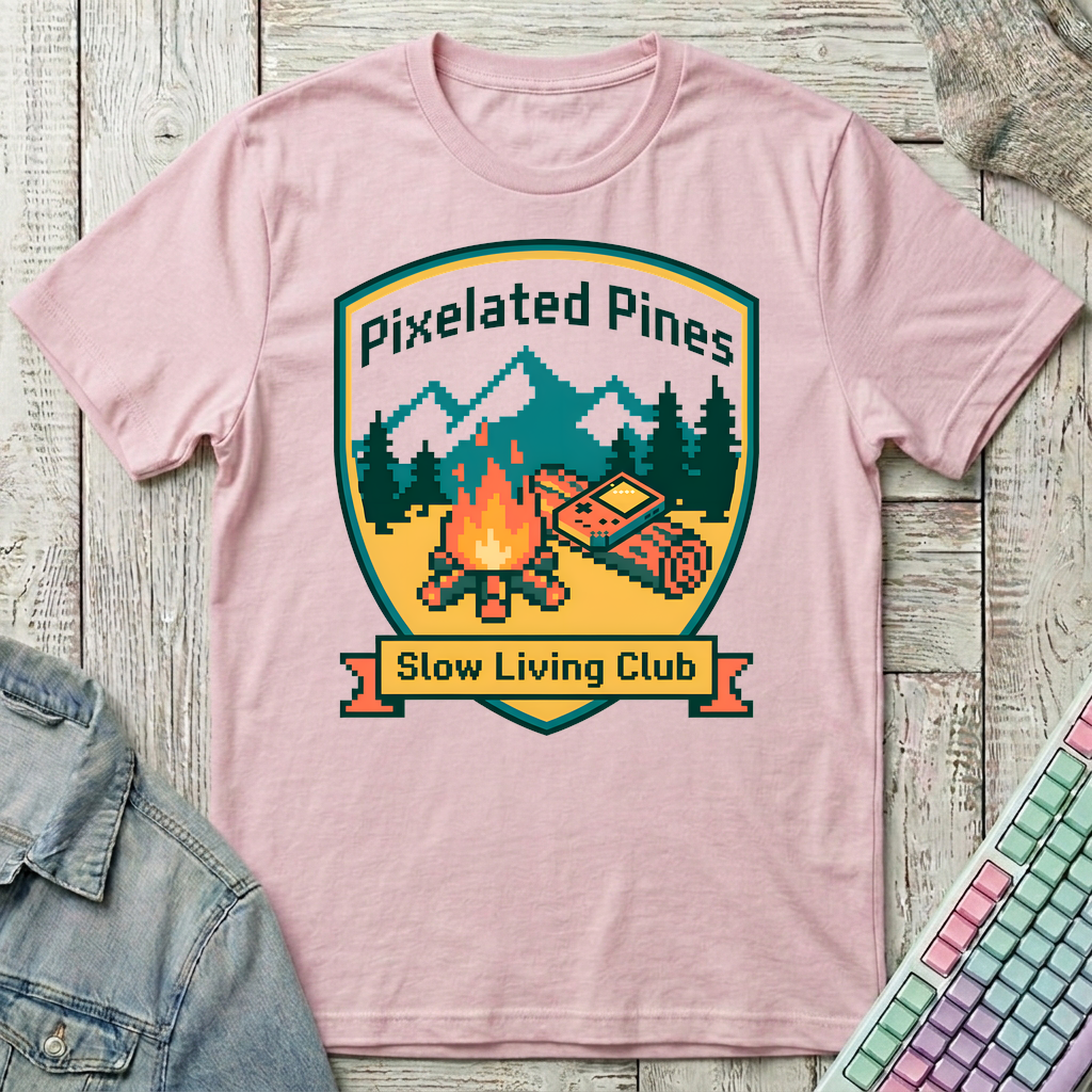 Slow Living Club T-Shirt - Slow Living Club_light_pink