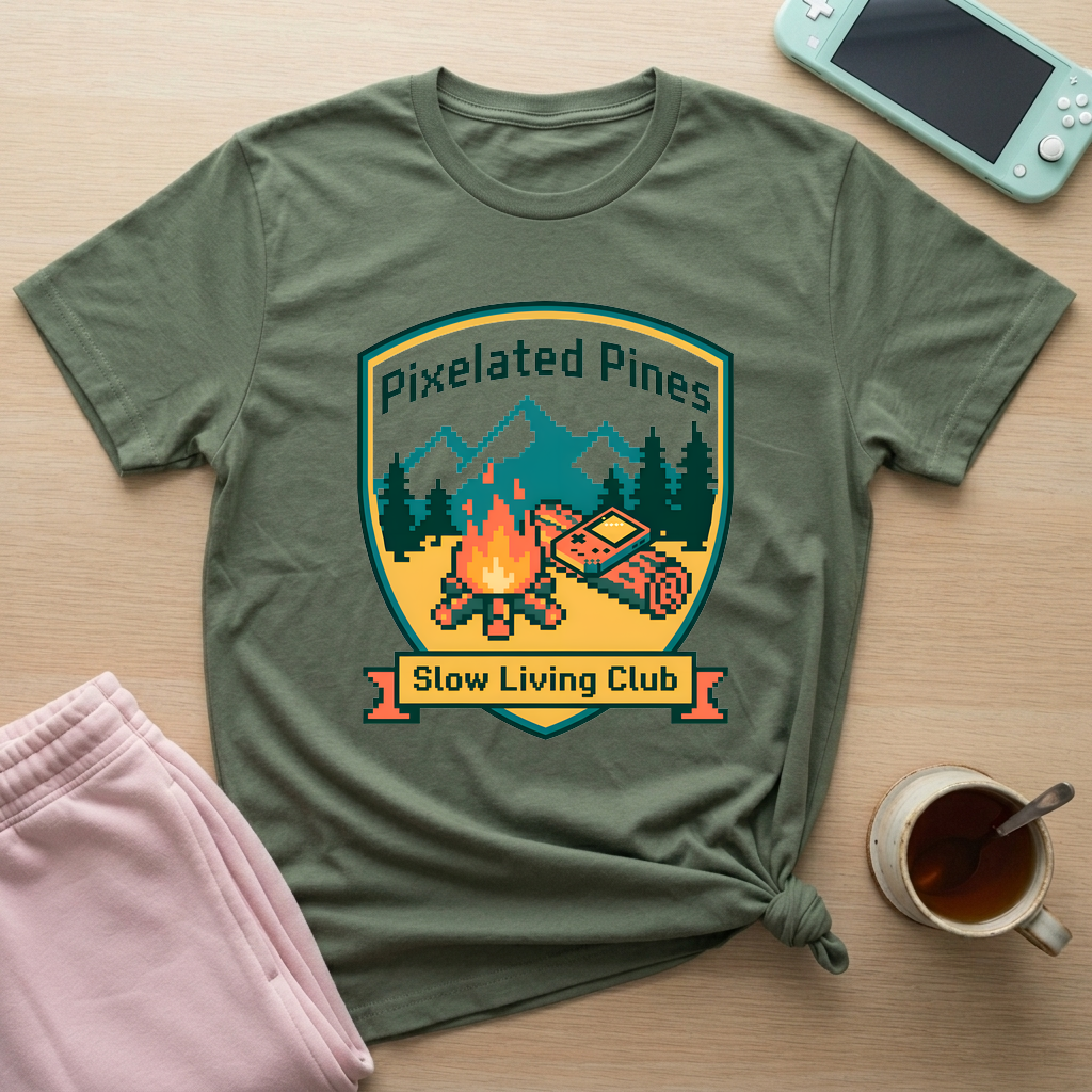 Slow Living Club T-Shirt - Slow Living Club_military_green