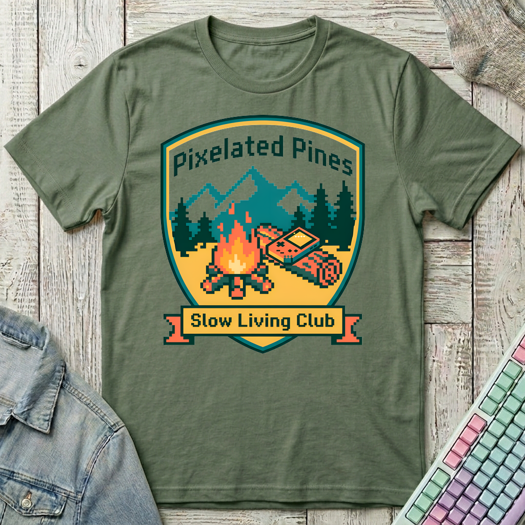 Slow Living Club T-Shirt - Slow Living Club_military_green