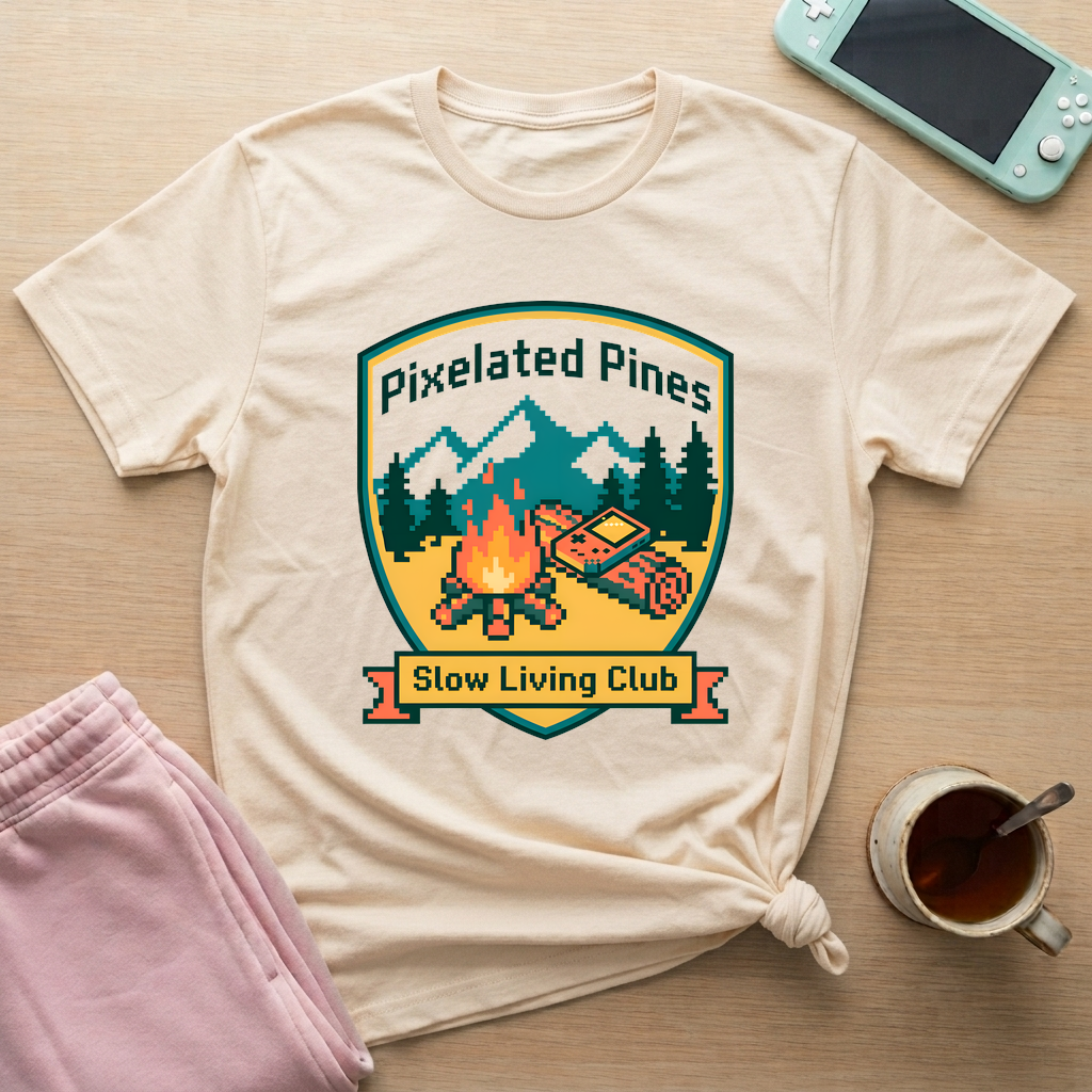 Slow Living Club T-Shirt - Slow Living Club_natural