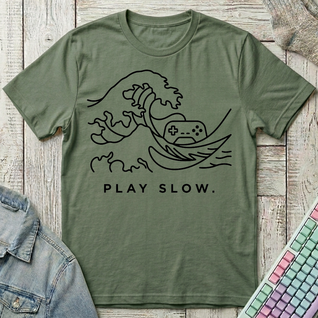 Slow Play Society T-Shirt - Slow Play Society_military_green