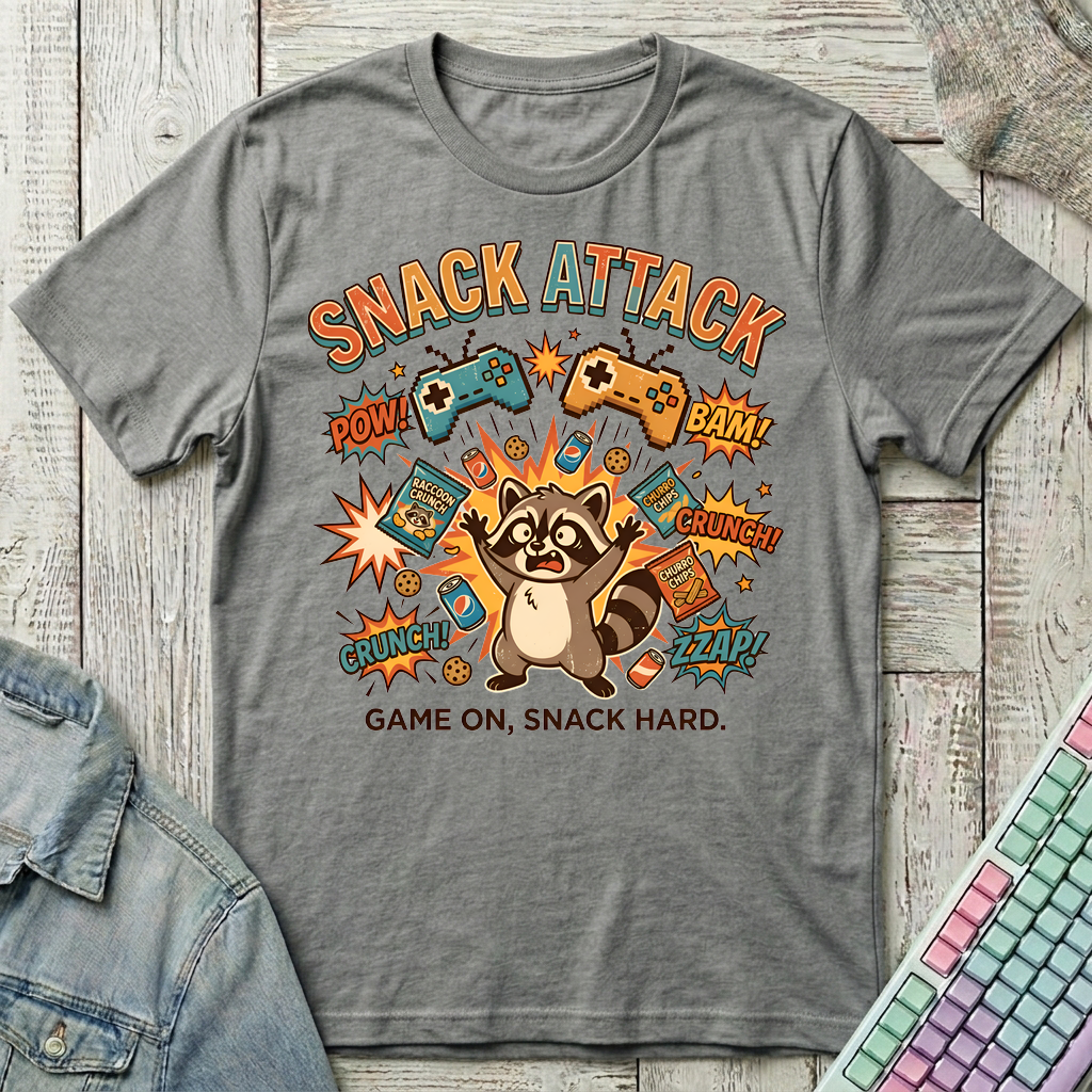 Snack Attack T-Shirt - Snack Attack_graphite_heather