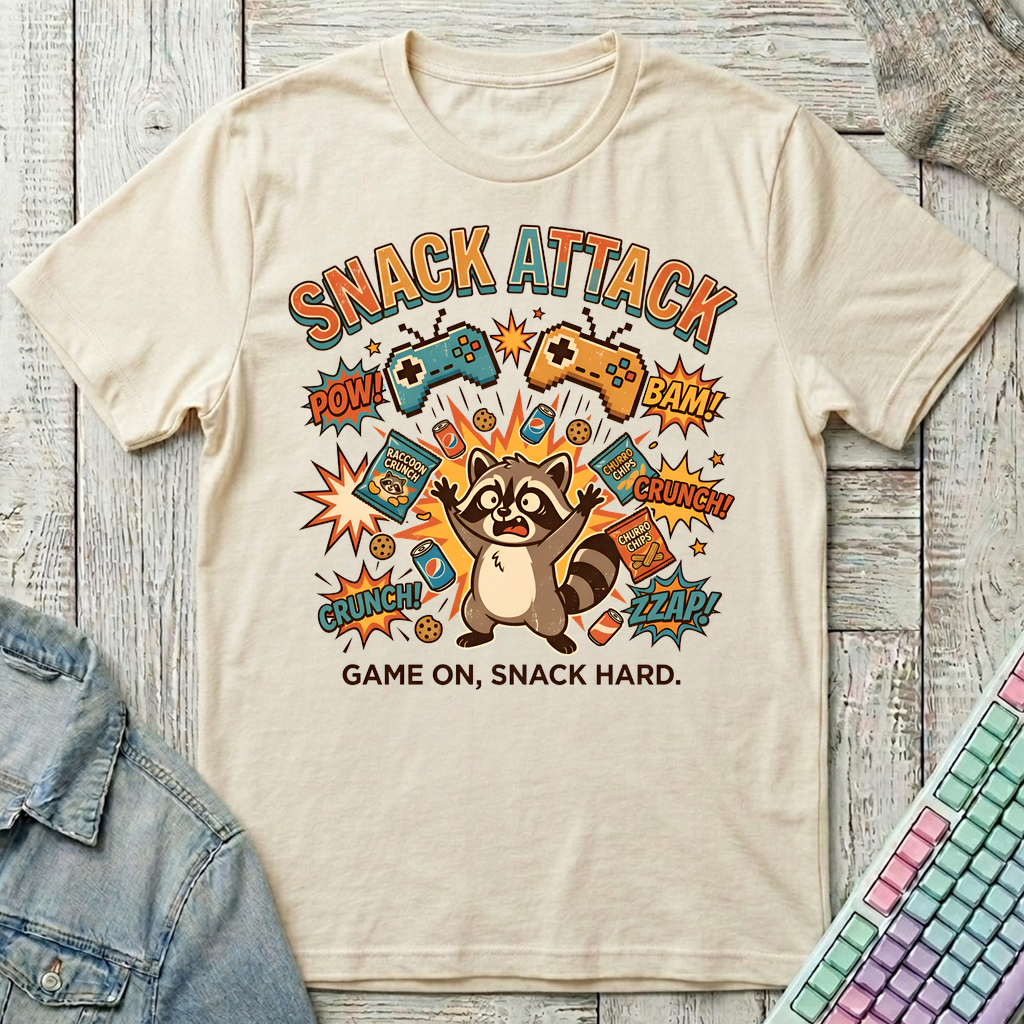 Snack Attack T-Shirt - Snack Attack_natural