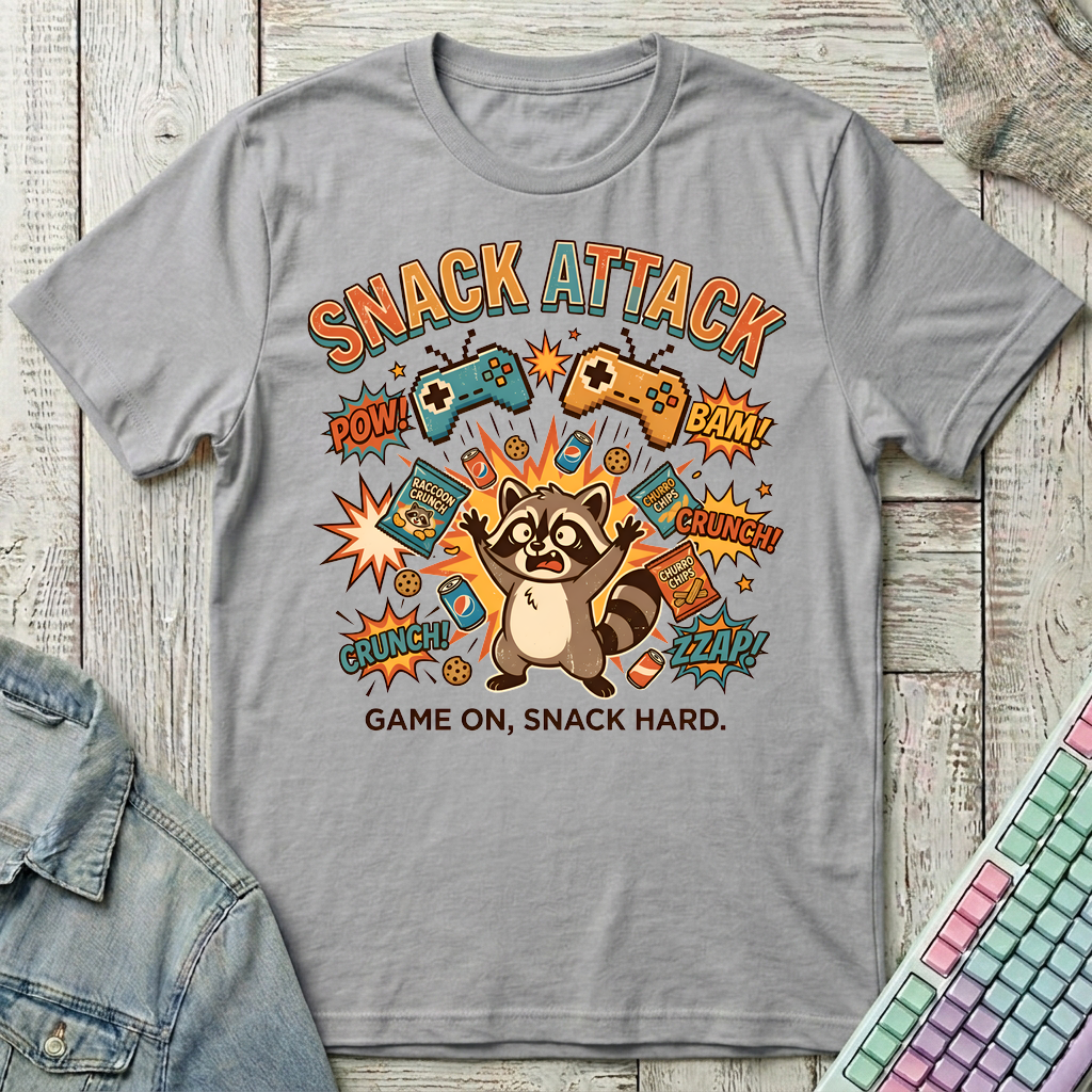 Snack Attack T-Shirt - Snack Attack_sport_grey