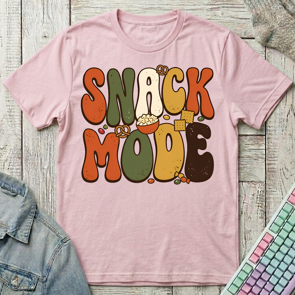 Snack Mode T-Shirt - Snack Mode_light_pink