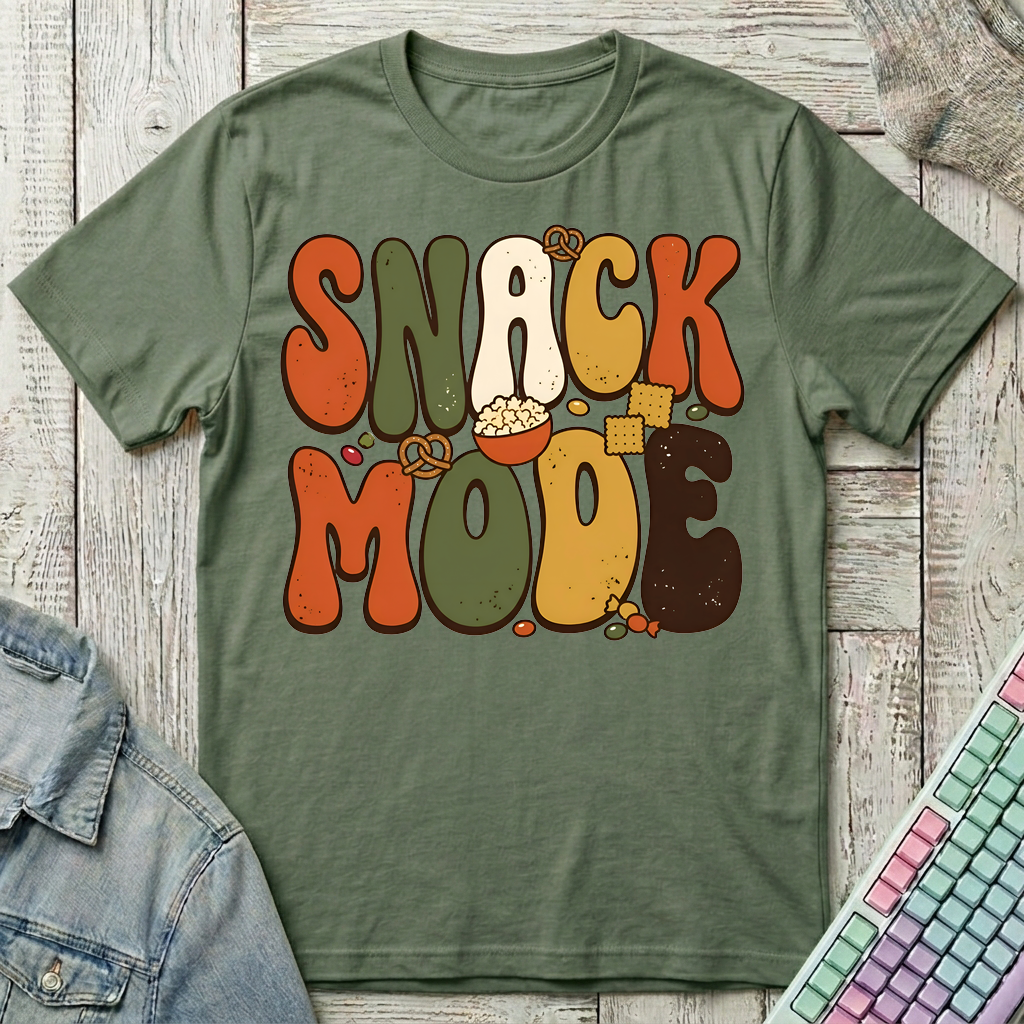 Snack Mode T-Shirt - Snack Mode_military_green