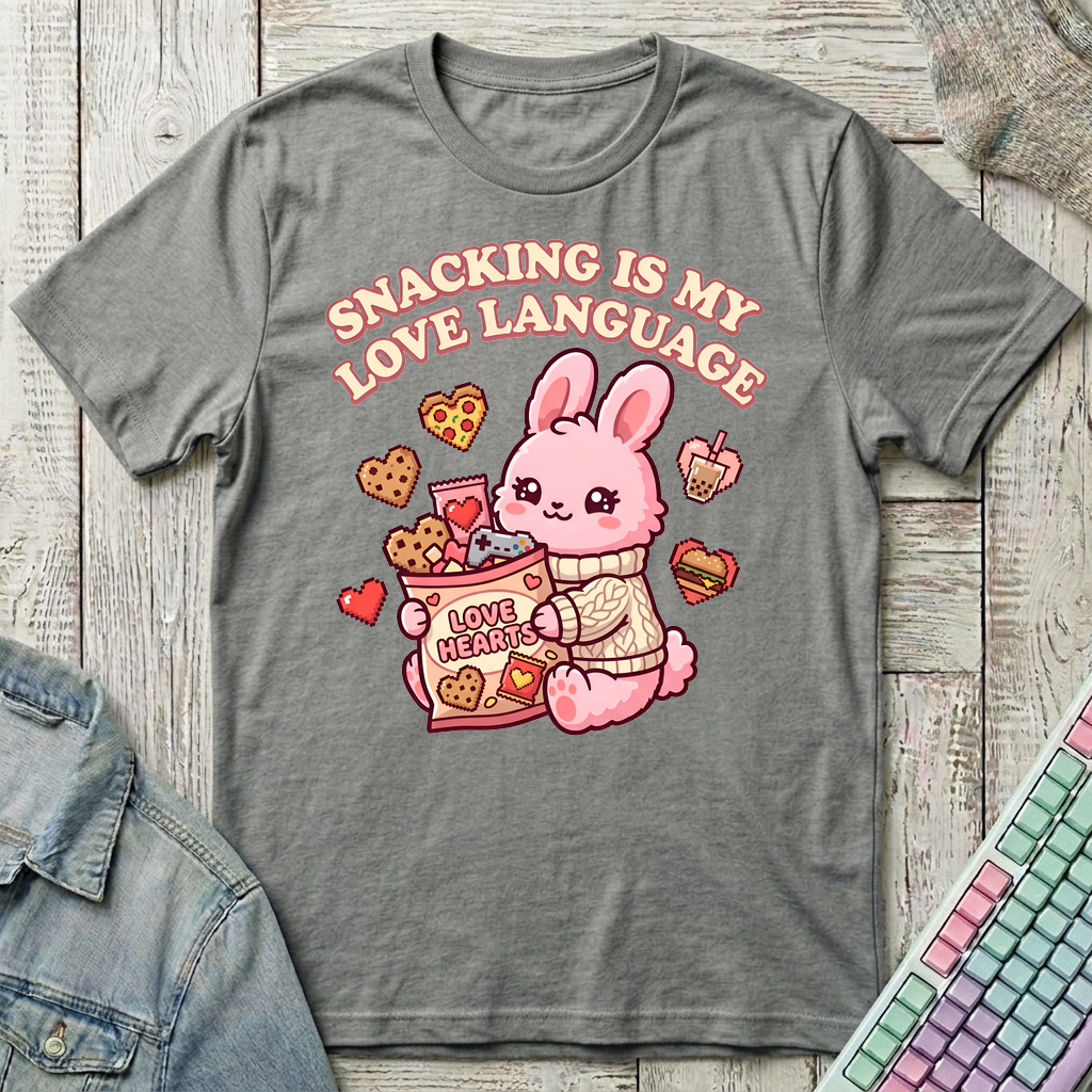 Snacking Love Language T-Shirt - Snacking Love Language_graphite_heather