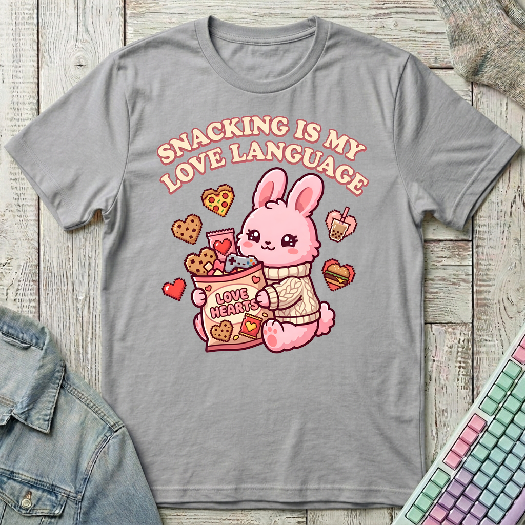 Snacking Love Language T-Shirt - Snacking Love Language_sport_grey