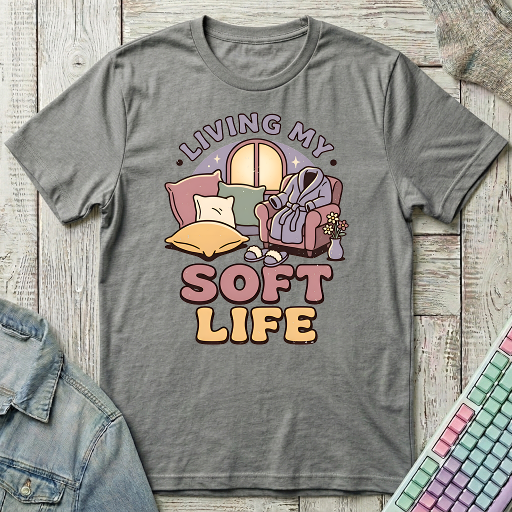 Soft Life T-Shirt - Soft Life_graphite_heather