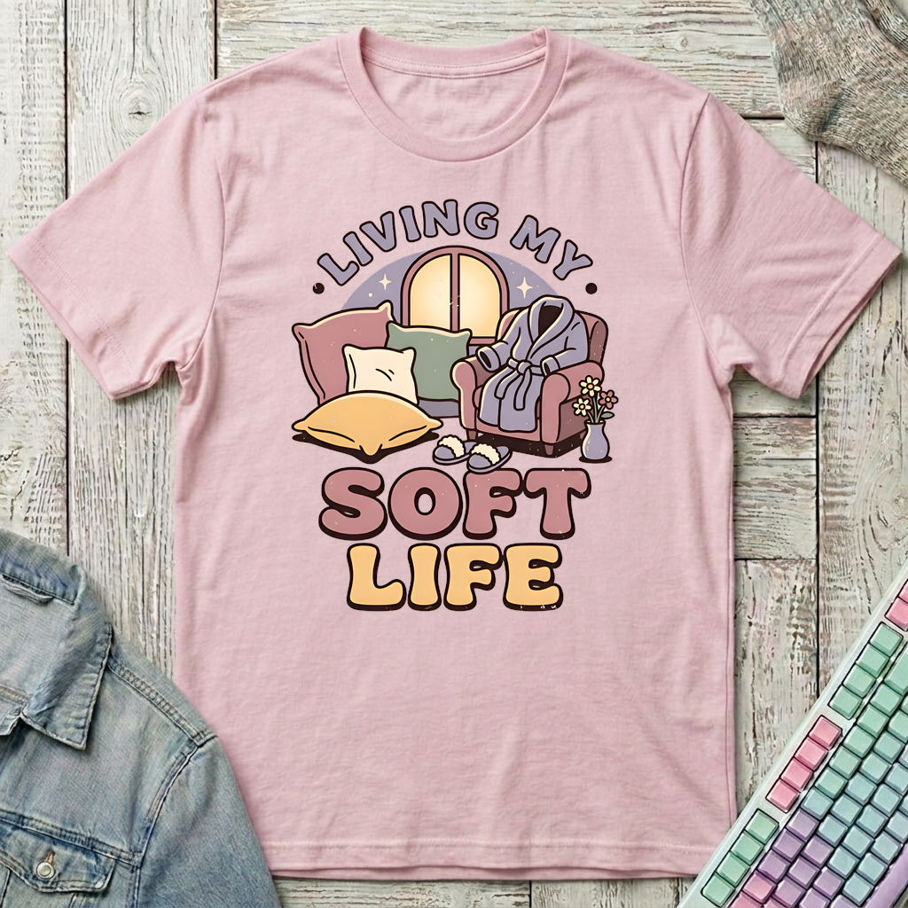 Soft Life T-Shirt - Soft Life_light_pink