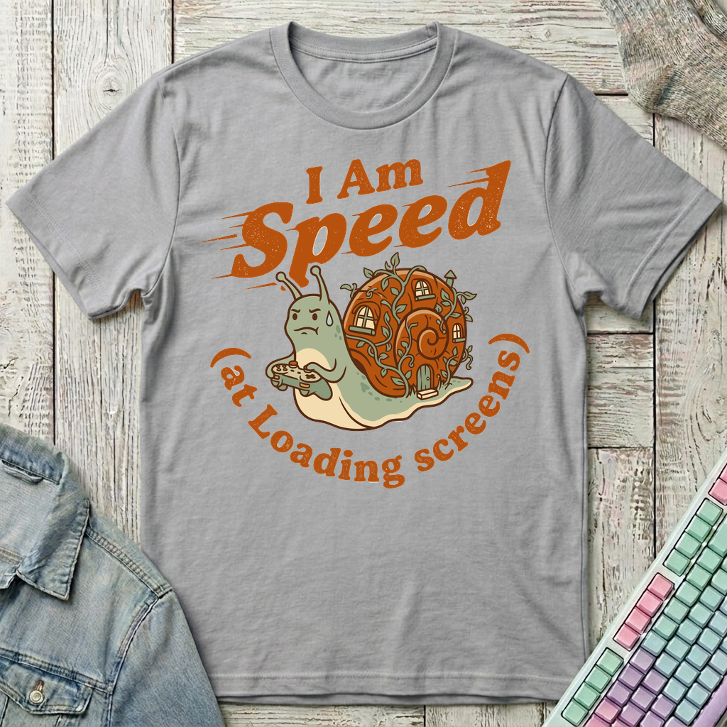 Speedy Snail T-Shirt - Speedy Snail_sport_grey