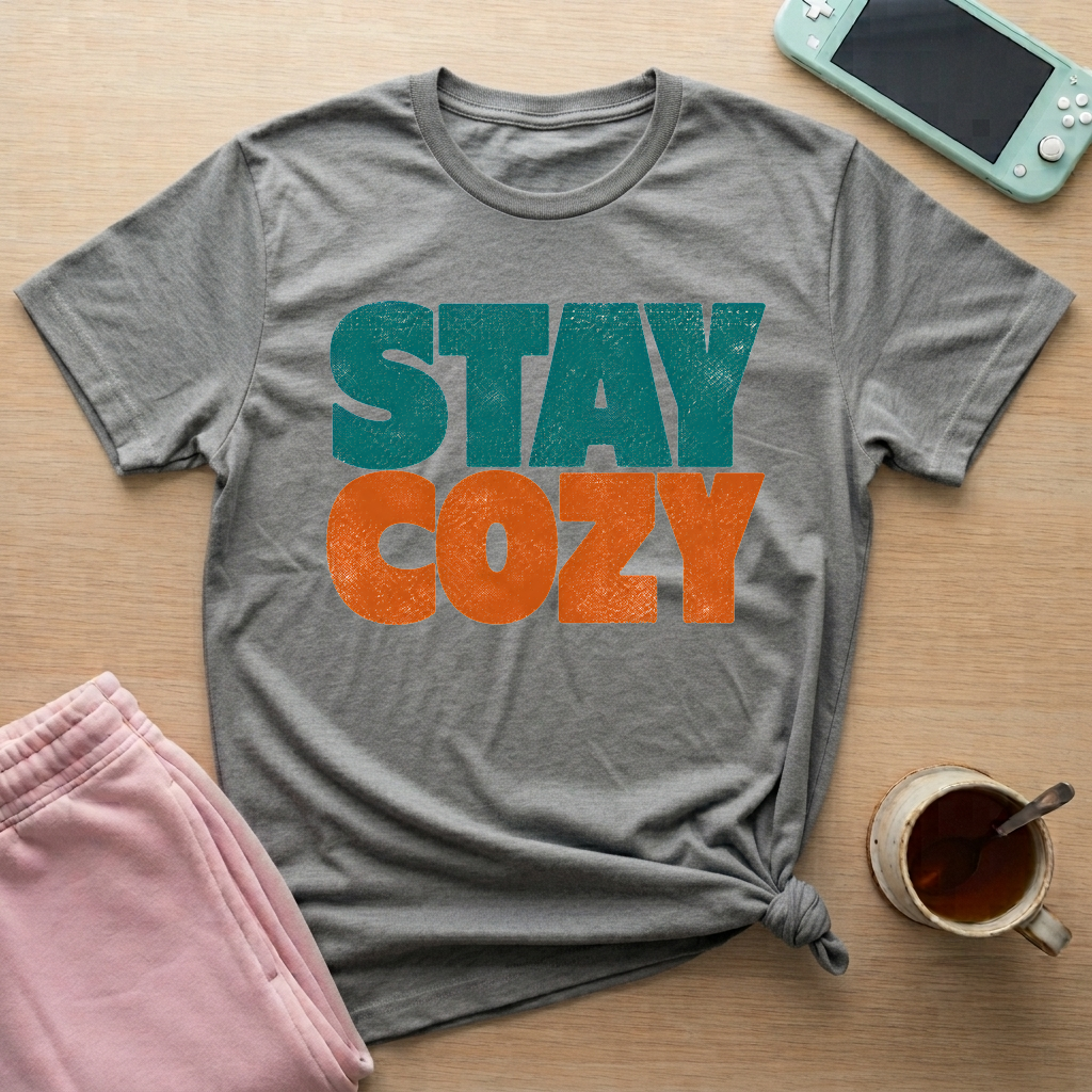 Stay Cozy T-Shirt - Stay Cozy_graphite_heather