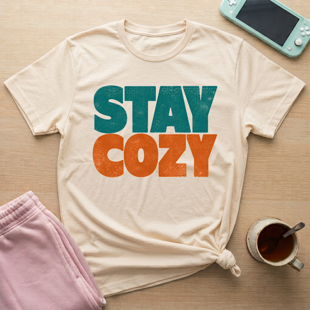 Stay Cozy T-Shirt - Stay Cozy_natural