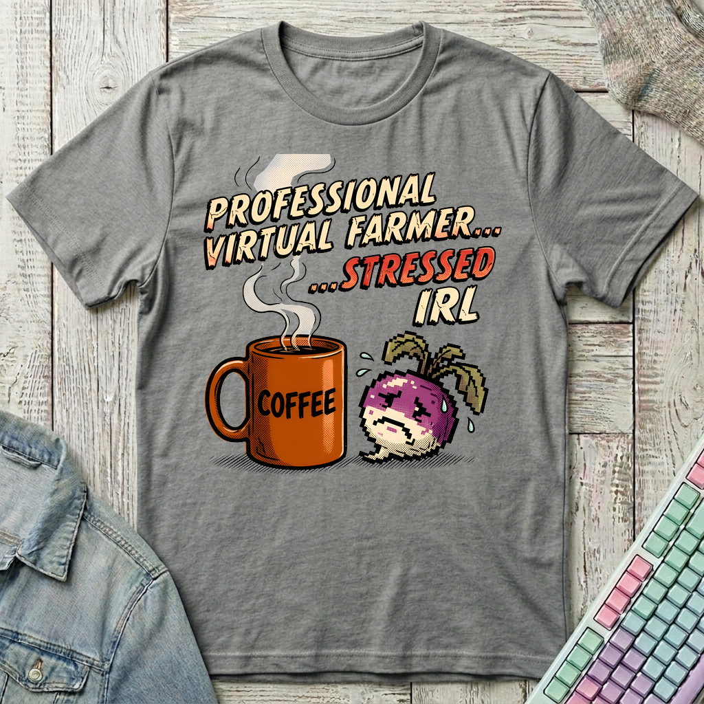 Stressed IRL T-Shirt - Stressed IRL_graphite_heather