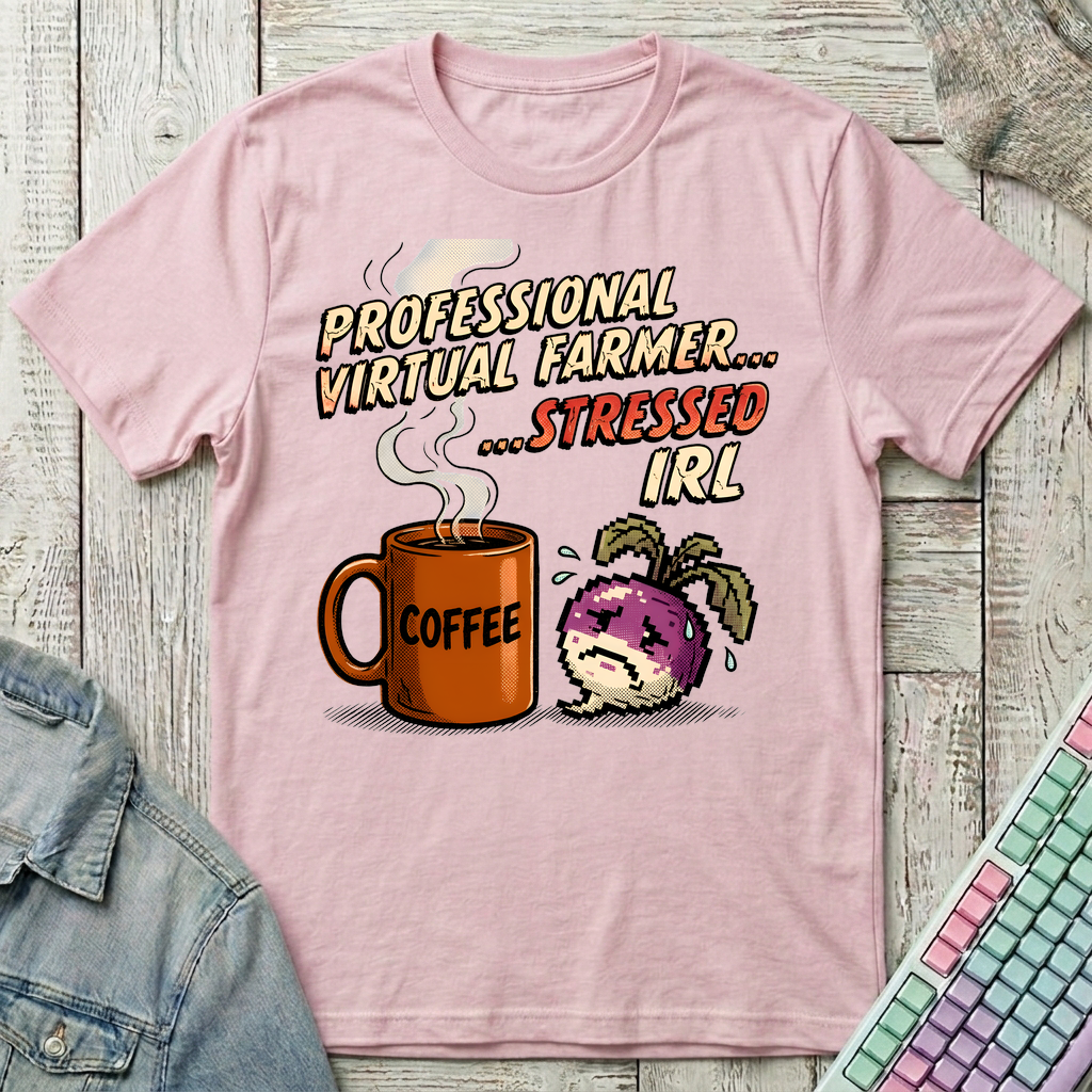 Stressed IRL T-Shirt - Stressed IRL_light_pink