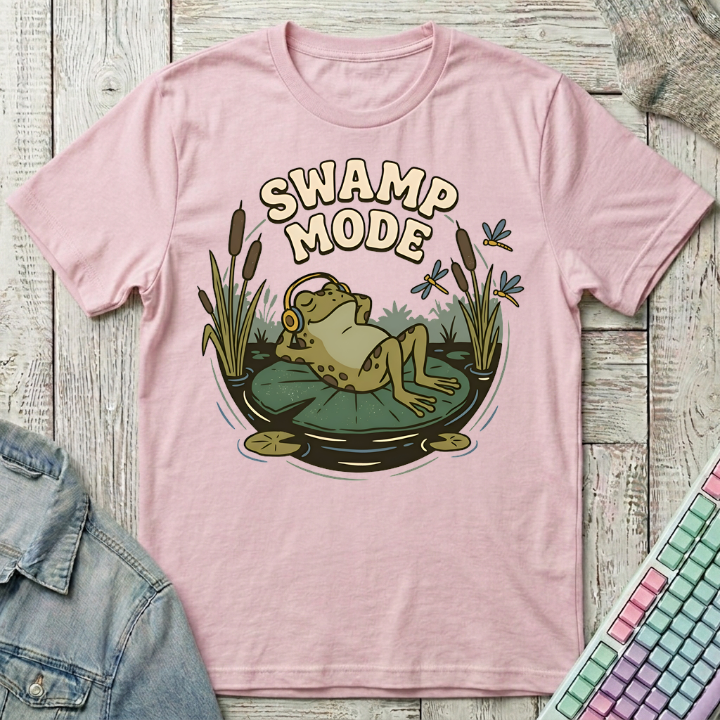 Swamp Mode T-Shirt - Swamp Mode_light_pink