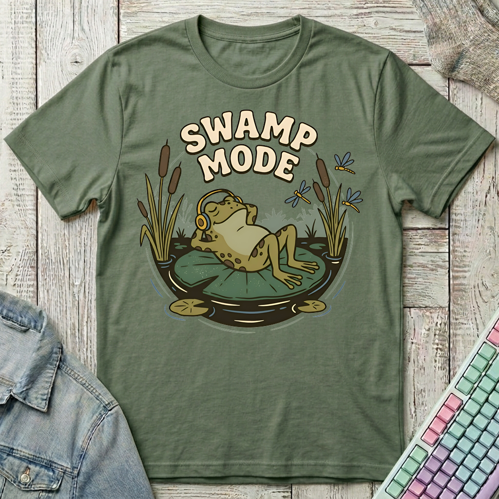 Swamp Mode T-Shirt - Swamp Mode_military_green