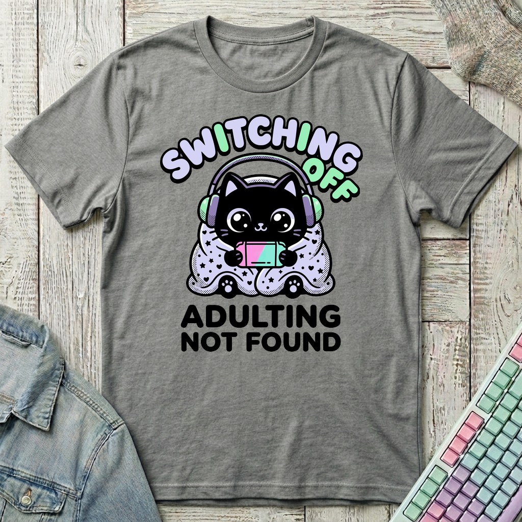 Switching Off T-Shirt - Switching Off_graphite_heather