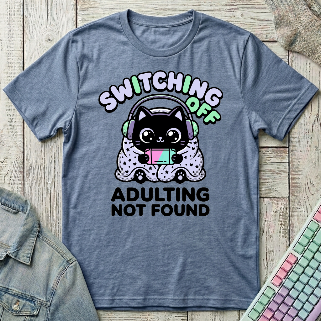 Switching Off T-Shirt - Switching Off_heather_indigo