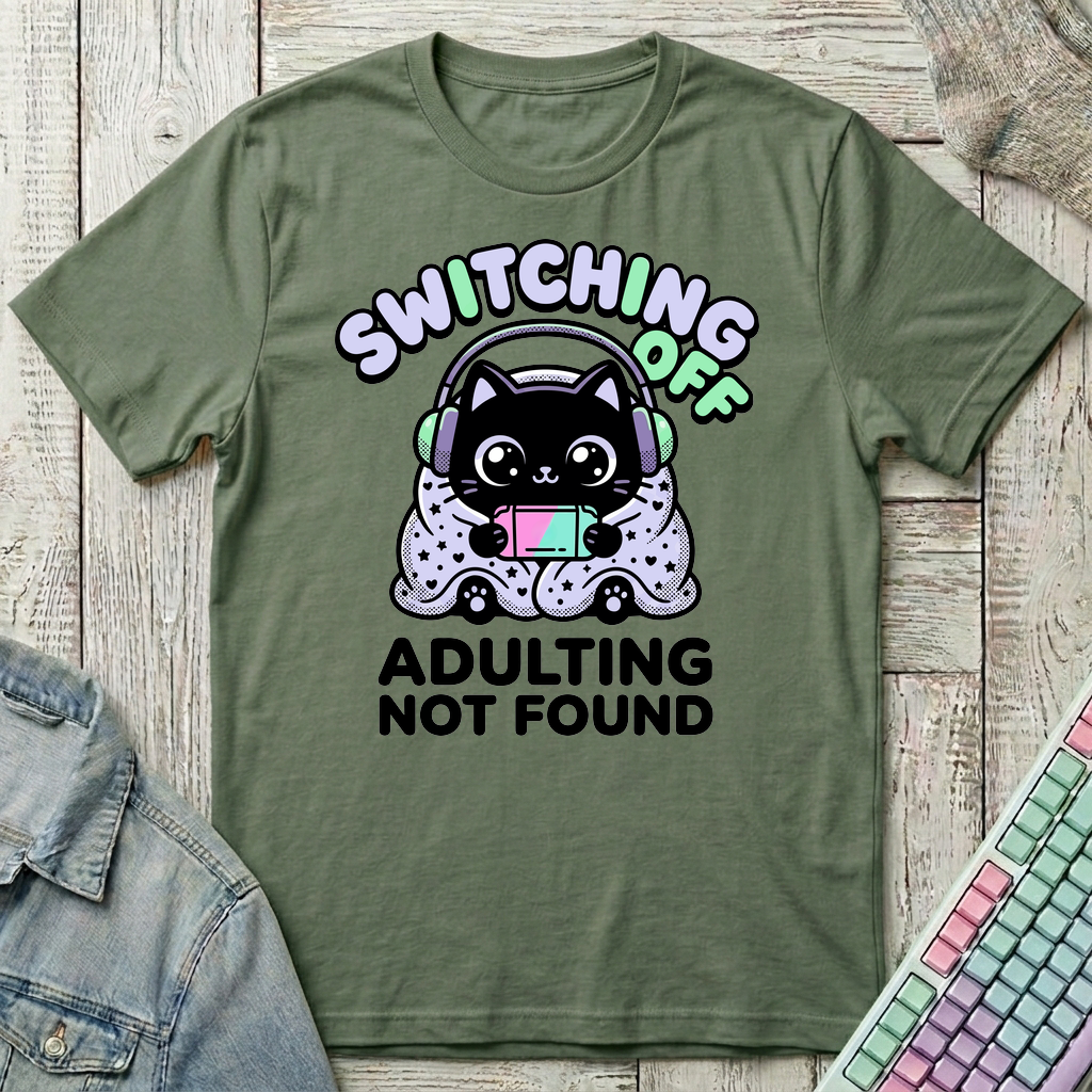 Switching Off T-Shirt - Switching Off_military_green