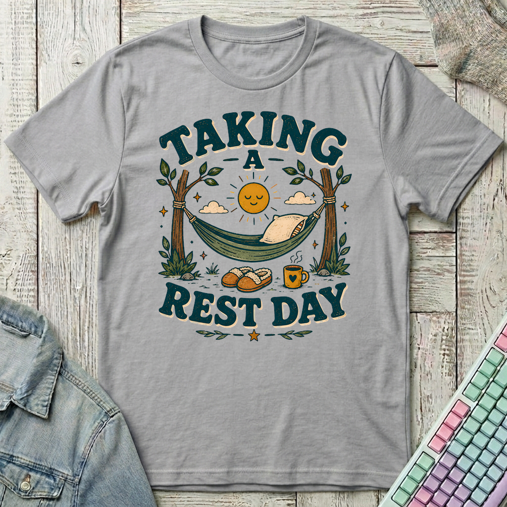 Taking A Rest Day T-Shirt - Taking A Rest Day_sport_grey