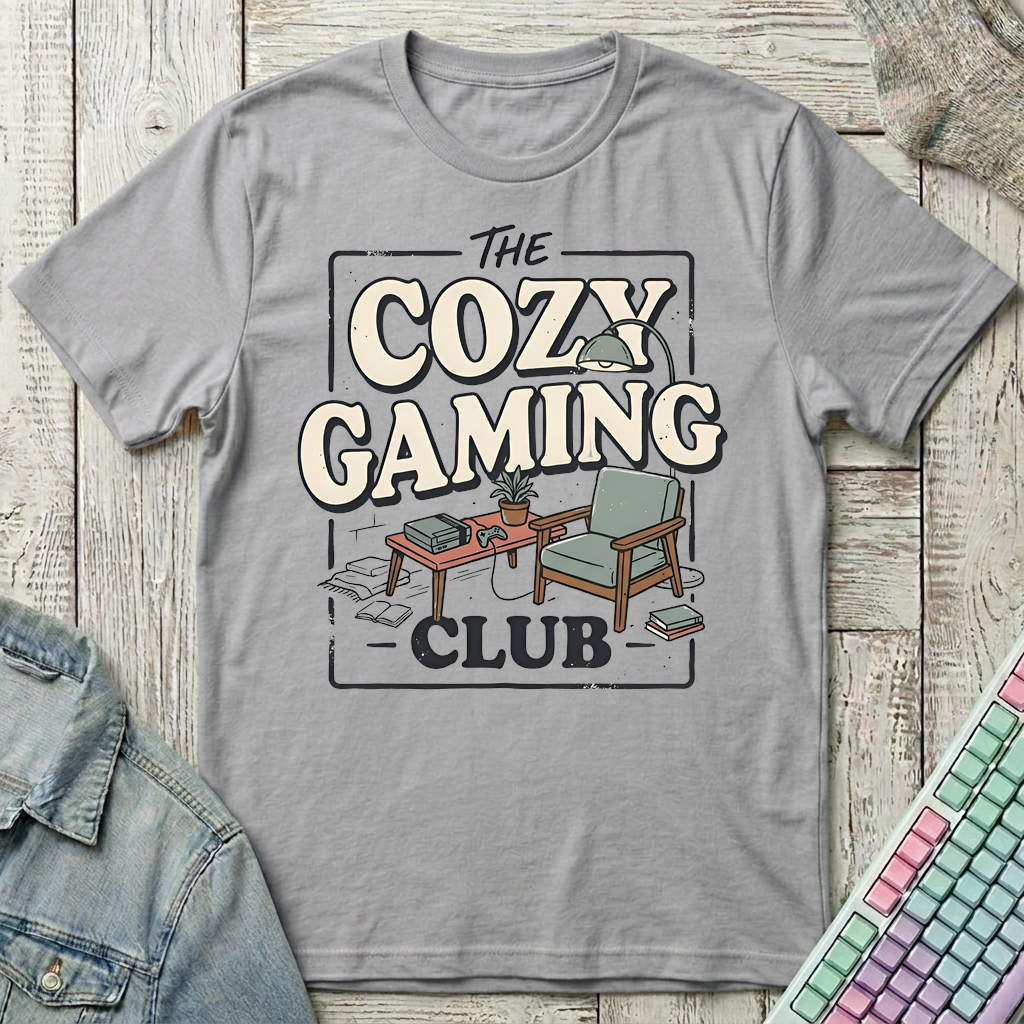 The Cozy Gaming Club T-Shirt - The Cozy Gaming Club_sport_grey
