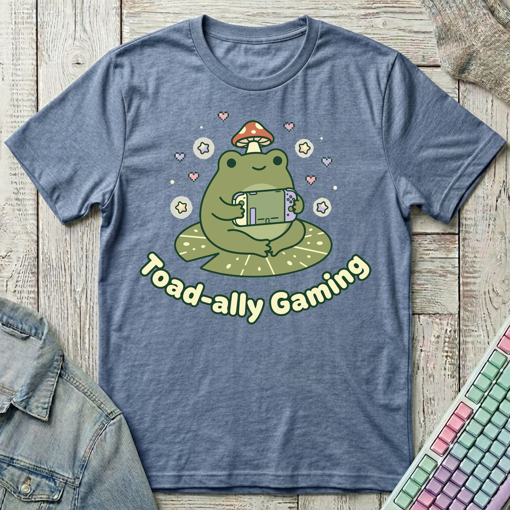 Toadally Gaming T-Shirt - Toadally Gaming_heather_indigo