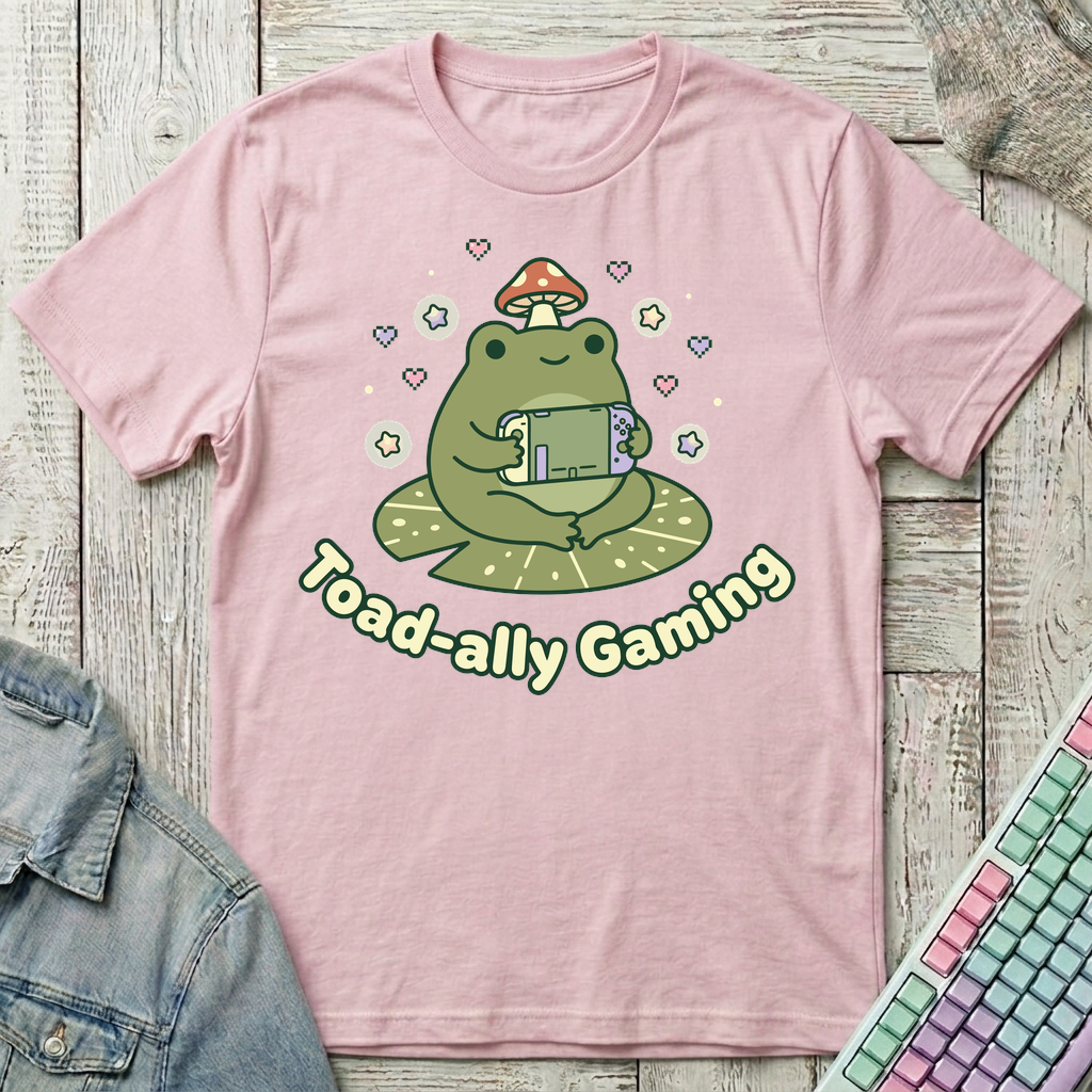 Toadally Gaming T-Shirt - Toadally Gaming_light_pink