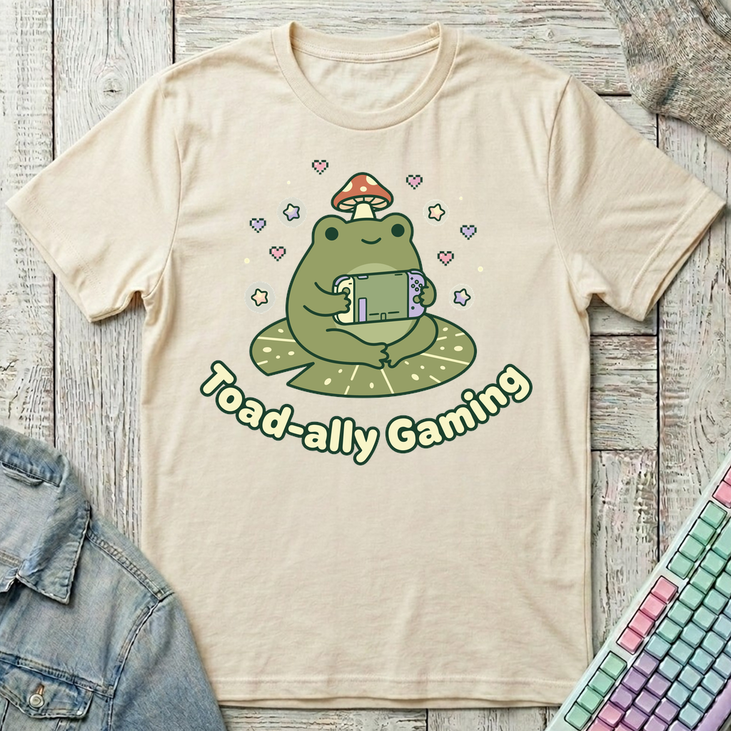 Toadally Gaming T-Shirt - Toadally Gaming_natural