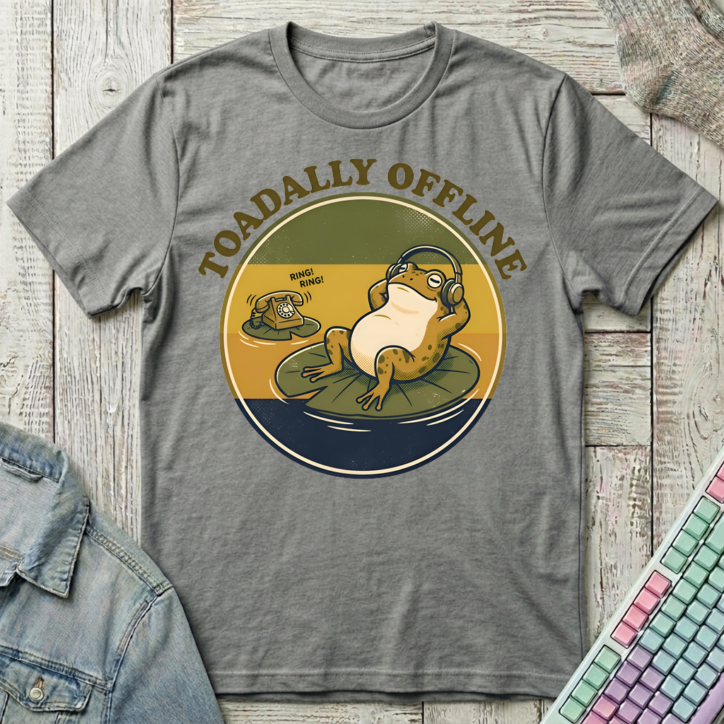 Toadally Offline T-Shirt - Toadally Offline_graphite_heather
