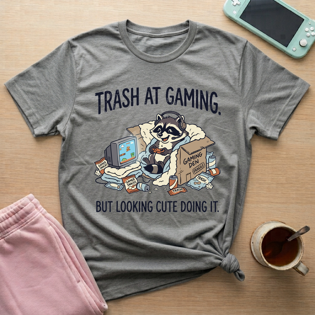 Trash Panda Gaming T-Shirt - Trash Panda Gaming_graphite_heather